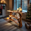 Handcrafted Live Edge Entryway Table For Christmas Bedroom Furniture Decor