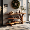 Handcrafted Solid Wood Console Table For Xmas Furniture Entryway Design