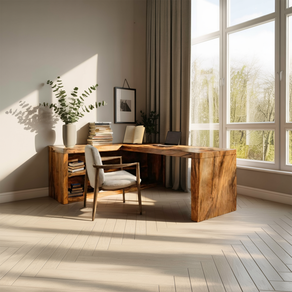 Modern L Shaped Desk For Workspace