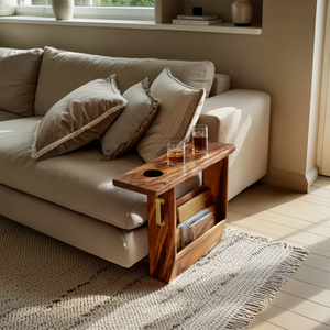 Mid Century Solid Wood Armrest For Furniture Decor