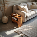 Mid Century Solid Wood Side Table For Home Furniture