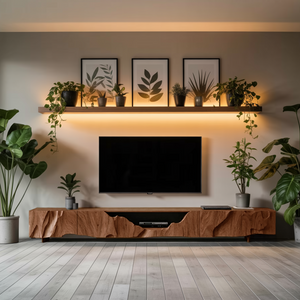 Rustic Handcrafted TV Cabinet For Home Decor
