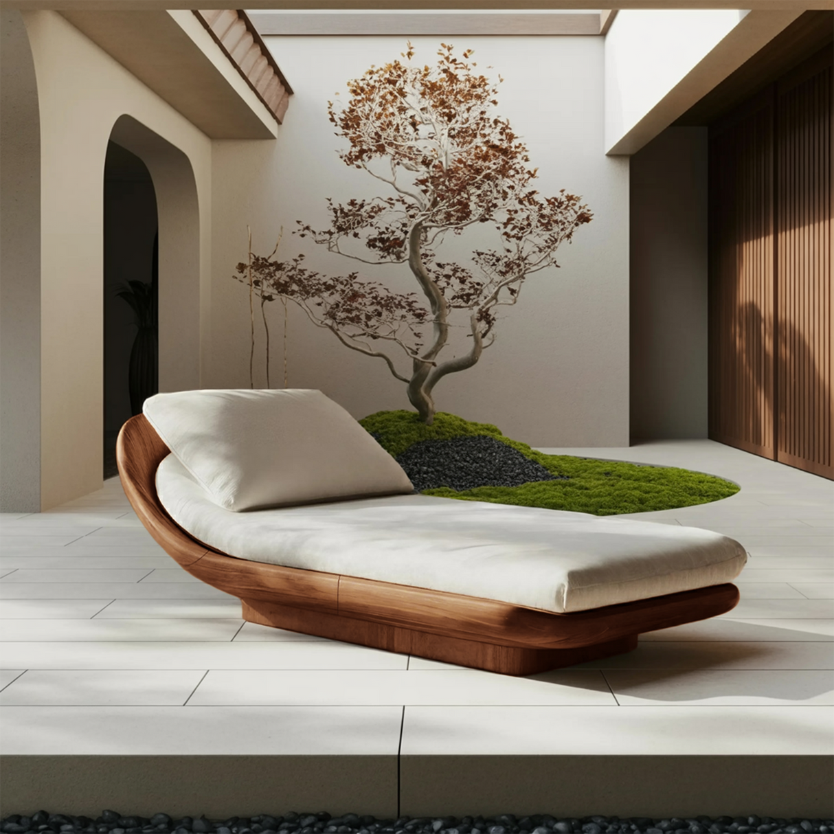 Farmhouse Solid Wood Garden Daybed For Rustic Bedroom Design