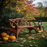 Mid Century Wooden Bench For Outdoor Furniture And Patio Decor