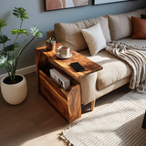 Mid Century Wooden Armrest For Home Furniture Decor