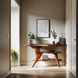 Farmhouse Live Edge Console Table For Unique Entryway Design