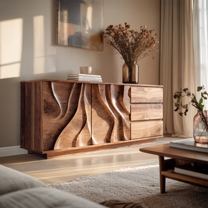 Organic Sculptural Sideboard For Living Room Or Bedroom