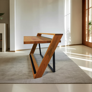 Unique Angular Desk With Z Frame For Home Or Office