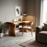Modern Solid Wood Desk For Minimalist Home Office Design