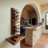 Modern Wall Wine Rack For Minimal Home Decor