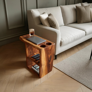 Handcrafted Live Edge Side Table For Furniture Design