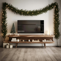 Modern Wooden TV Console For Holiday Living Room Furniture Decor