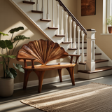 Rustic Solid Wood Bench For Entryway And Hallway Decor