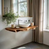 Rustic Solid Wood Vanity With Drawers For Bathroom