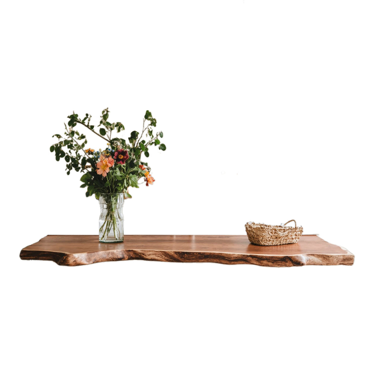 Farmhouse Live Edge Tabletop Charming Dining Room Decor