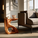 Modern Sculptural Side Table For Home Decor