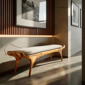 Contemporary Statement Bench For Entryway Or Home Interior
