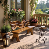 Rustic Live Edge Bench For Entryway Accent Seating