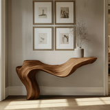 Rustic Live Edge Console Table for Entryway Design Ideas