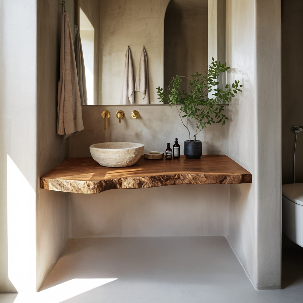 Farmhouse Wooden Vanity For Bathroom Decor