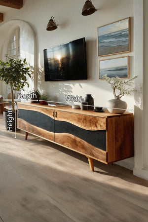 Modern Wooden Media Cabinet For Minimalist Home