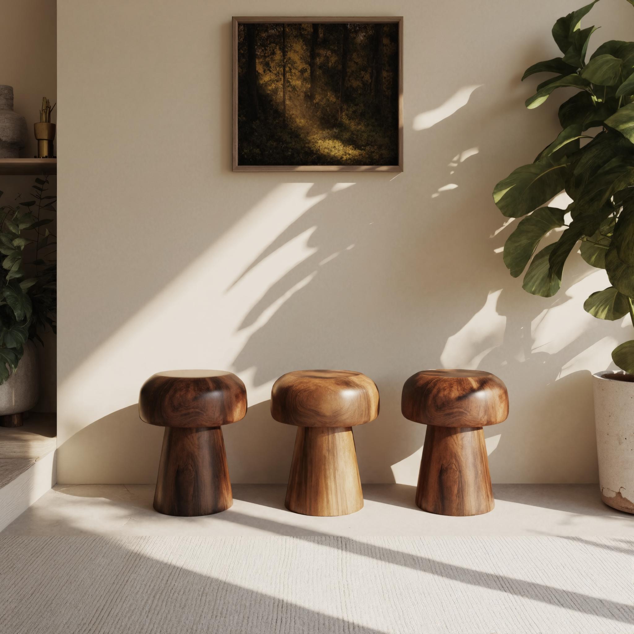 Modern Mushroom Stools For Living Room Or Bedroom – ET Woodcrafts