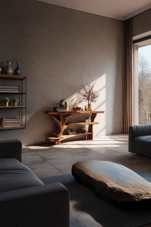 Farmhouse Wooden Live Edge Console Table For Entryway Furniture Design