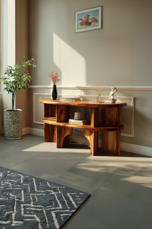 Modern Live Edge Console Table For Minimalist Living Room
