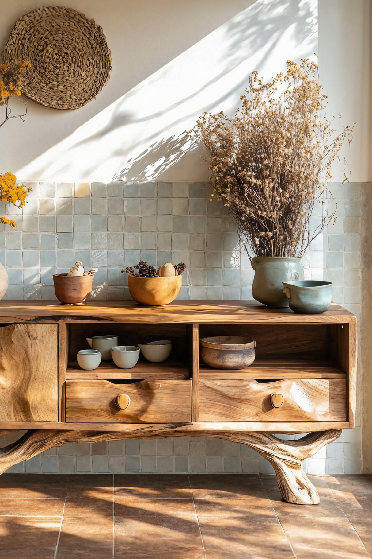 Handcrafted Wooden Console Table For Bedroom Luxury Home Accent
