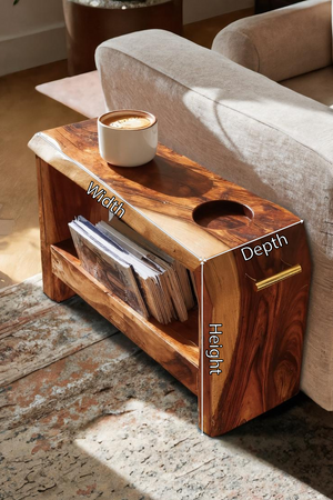 Mid Century Wooden Side Table For Living Room Decor