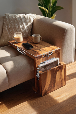 Handcrafted Wooden Armrest For Living Room Design