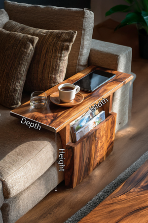 Modern Live Edge Armrest For Elegant Living Room