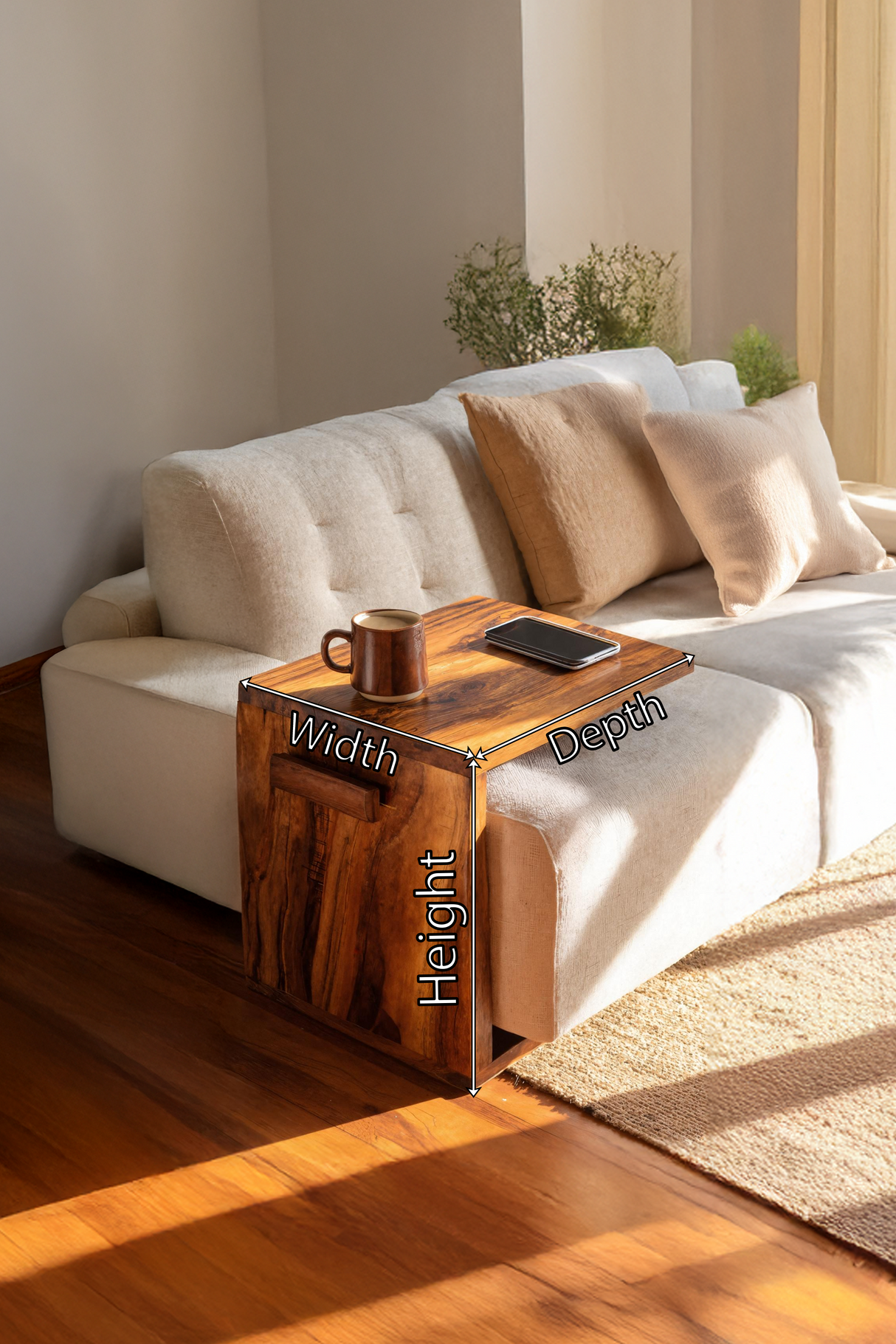 Mid Century Modern Armrest For Wooden Furniture Decor