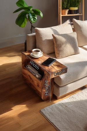Farmhouse Solid Wood Armrest For Living Room Design
