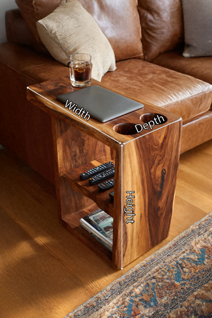 Handcrafted Live Edge Side Table For Furniture Design