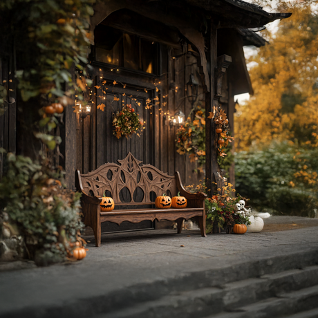 Mid Century Halloween Patio Chair For Spooky Outdoor Design