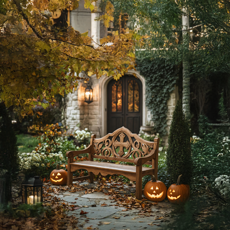 Farmhouse Halloween Patio Chair For Rustic Halloween Porch Decor