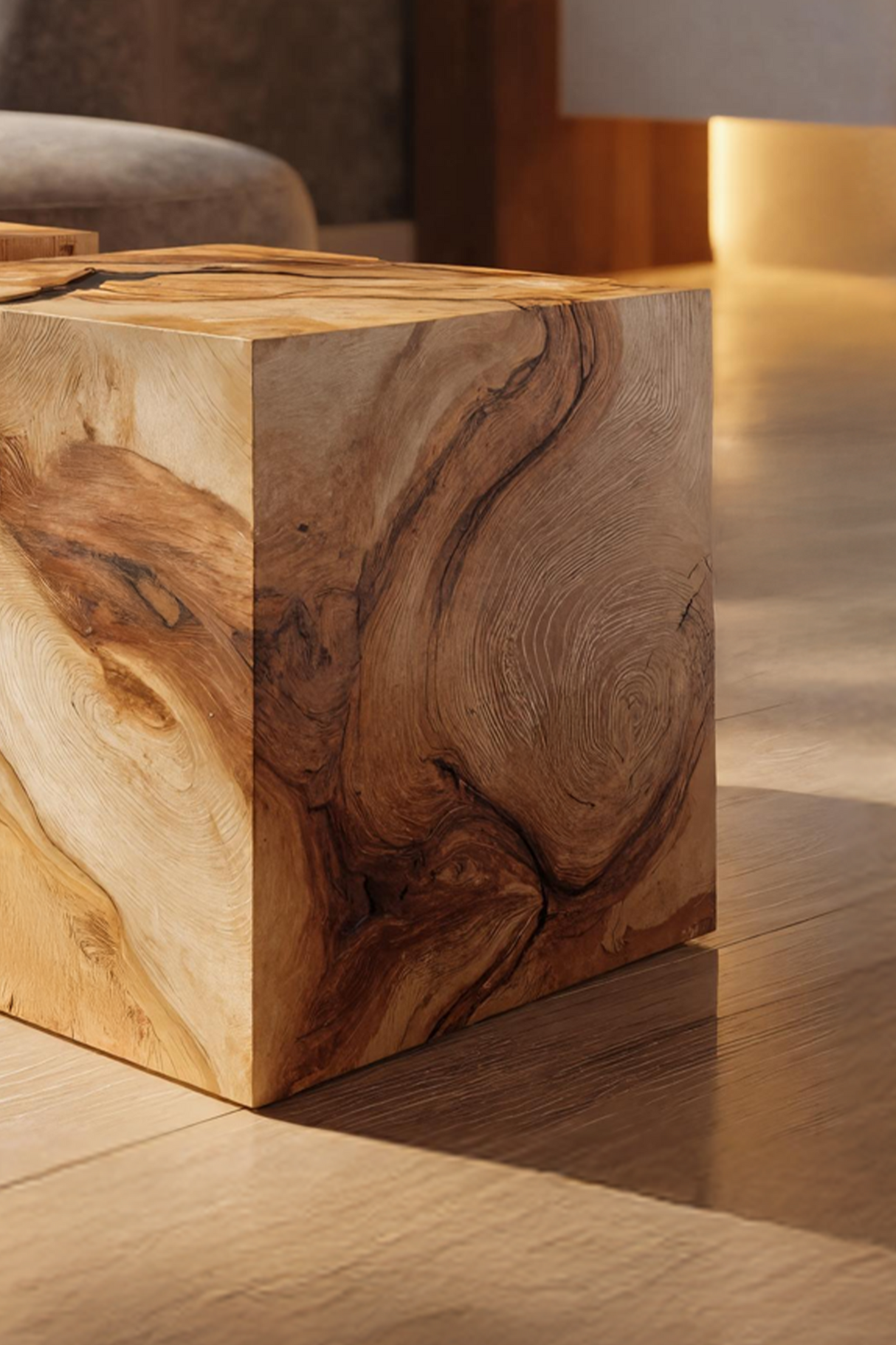 Farmhouse Wooden Square Coffee Table For Cozy Interiors