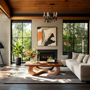 Rustic Solid Wood Table For Eclectic Interiors