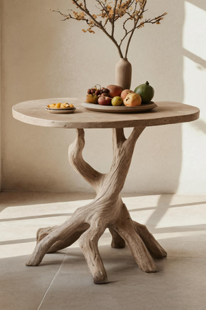 Handcrafted Wooden End Table For Furniture Decor Unique Design