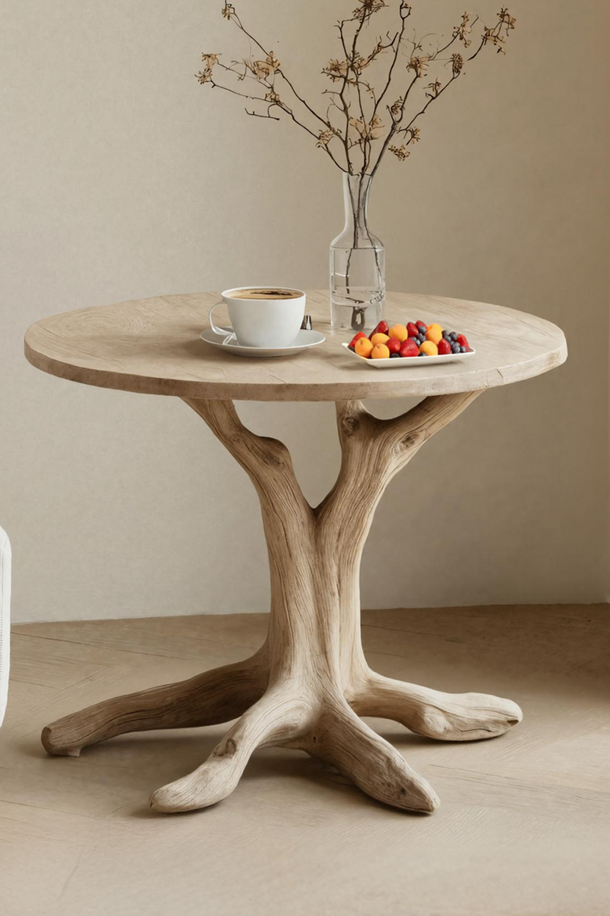 Rustic Wooden End Table For Furniture Decor Practical Living Room