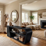 Minimalist Wood Console Table For Living Room Styles