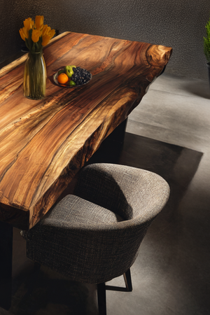Furniture Decor Handcrafted Wooden Live Edge Dining Table
