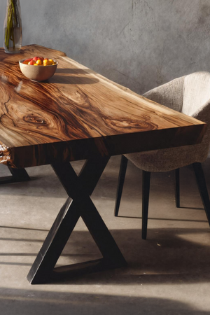 Kitchen Decor Modern Solid Wood Dining Table Minimal Legs