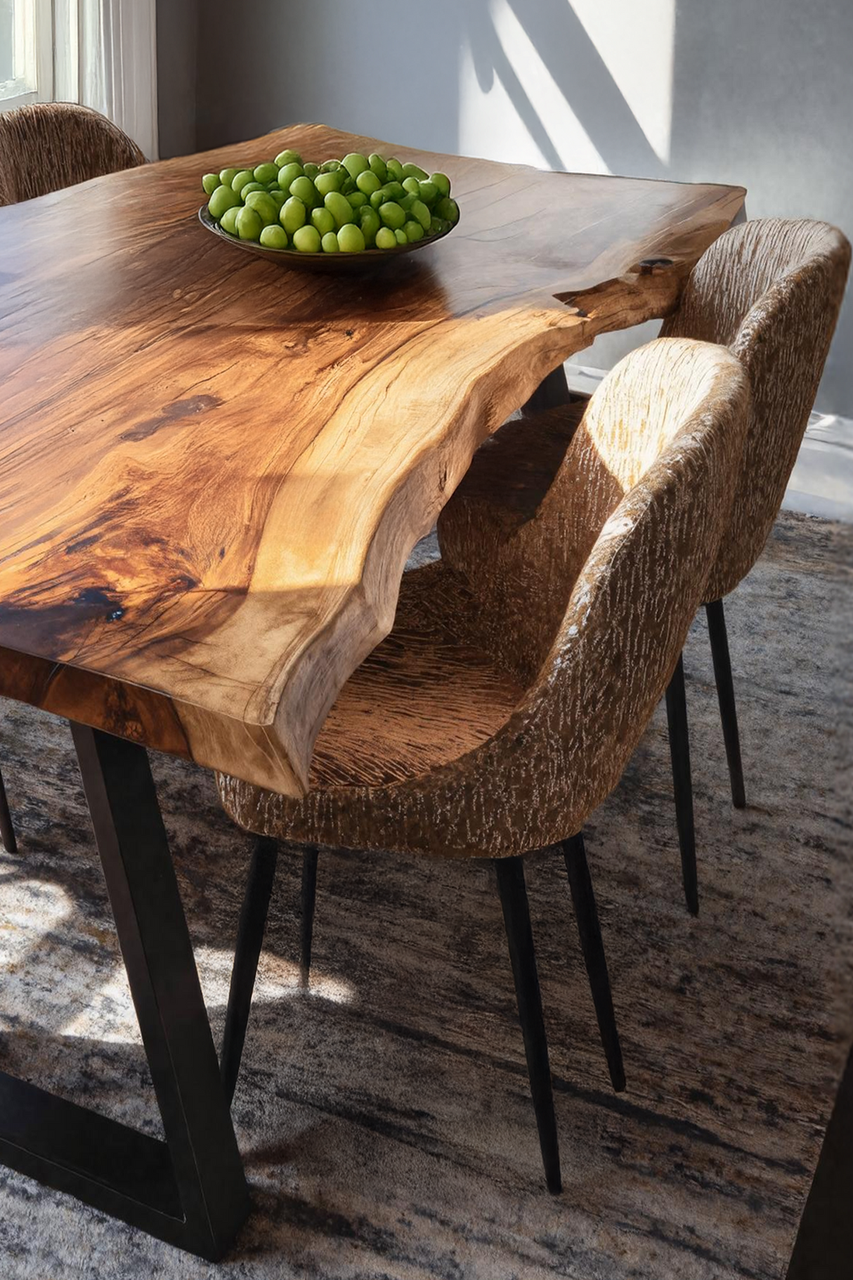 Dining Room Handcrafted Live Edge Dining Table Custom