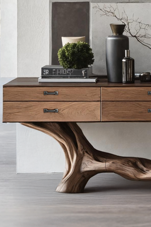Farmhouse Live Edge Entryway Table For Bedroom Cozy Decor Ideas