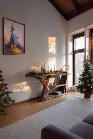 Modern Wooden Console Table For Holiday Living Room Furniture