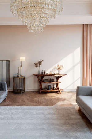 Handcrafted Wooden Live Edge Console Table For Stylish Entryway Furniture