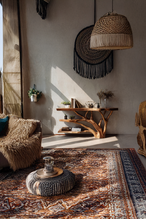 Mid Century Live Edge Entryway Table For Rustic Bedroom Furniture