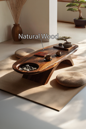 Modern Handcrafted Solid Wood Coffee Table For Living Room Interior